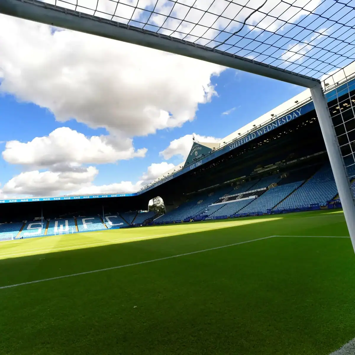 Hillsborough Stadium, home of Sheffield Wednesday in the Owlerton district of the city